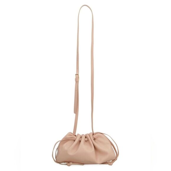 Mansur Gavriel Bloom Leather Mini Bag In Pale Pink - Picture 1 of 12